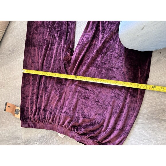 NWT Carol Little Velour Sz 22 Burgundy Tunic Pants Lounge Set Y2K Whimsigoth - Picture 13 of 13